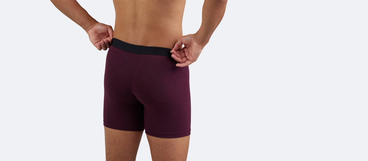 Boxer Brief | Heather Wine