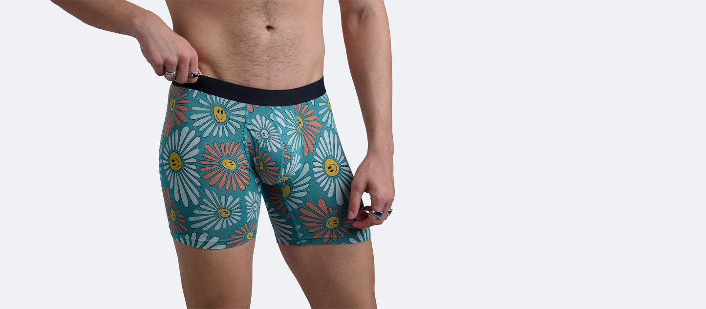 Boxer Brief w/ Fly | Disco Daisies