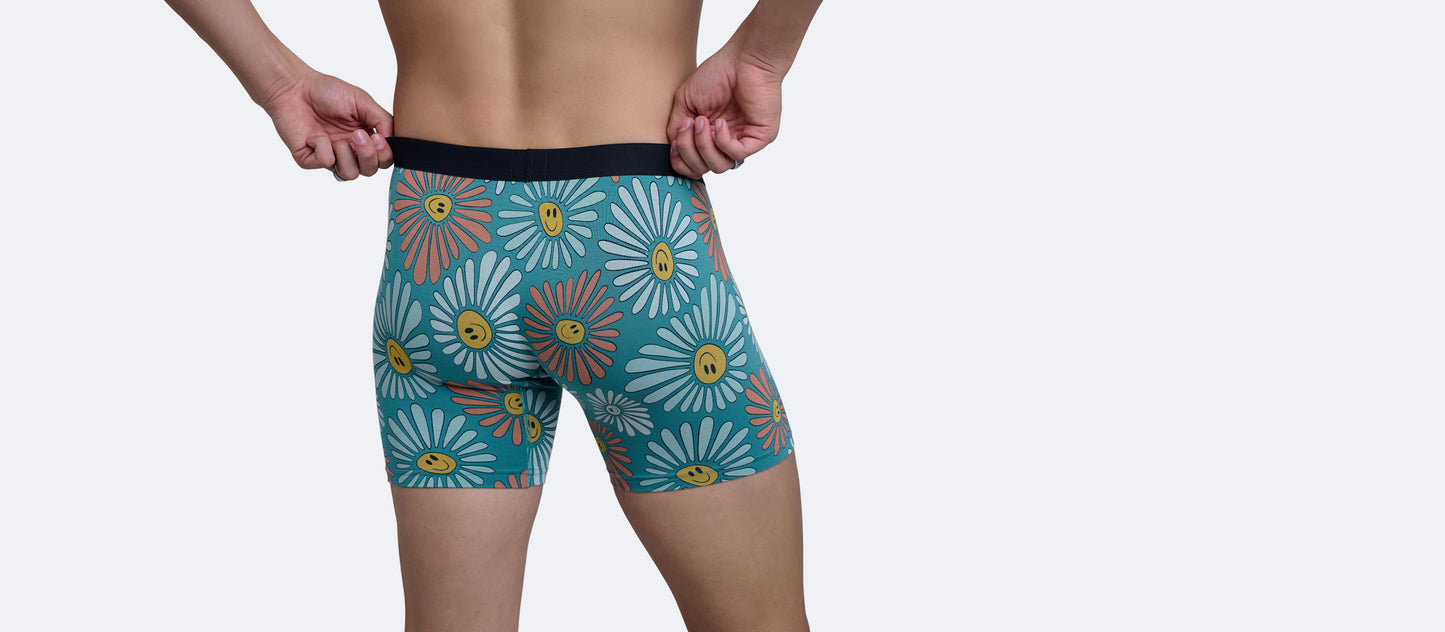 Boxer Brief w/ Fly | Disco Daisies