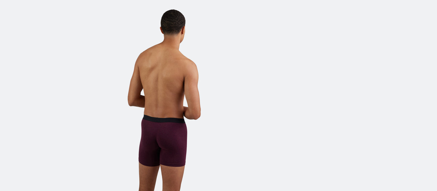 Boxer Brief w/ Fly | Heather Wine