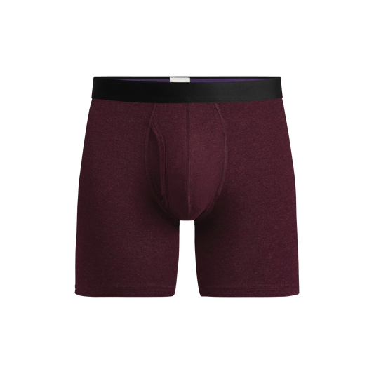 Boxer Brief w/ Fly | Heather Wine