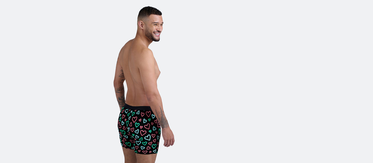 Boxer Brief w/ Fly | Electric Hearts