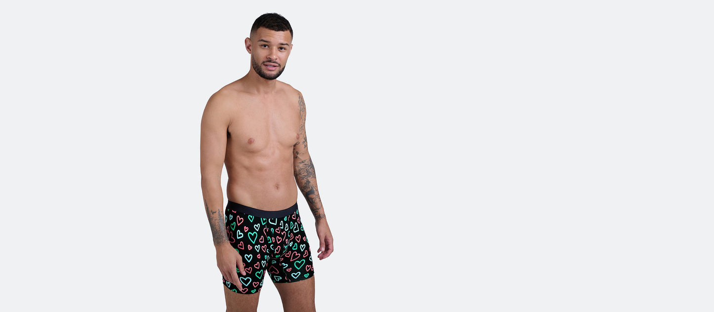 Boxer Brief w/ Fly | Electric Hearts