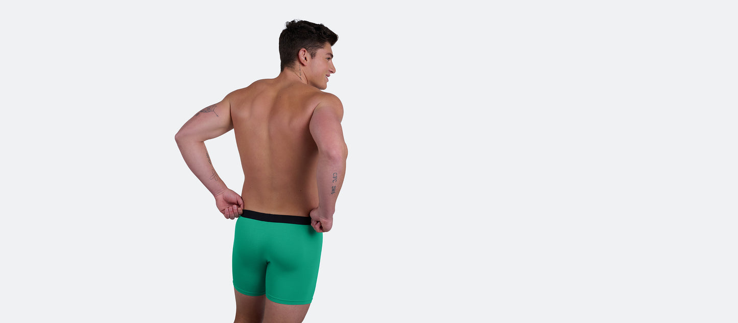 Boxer Brief w/ Fly | Peacock Green