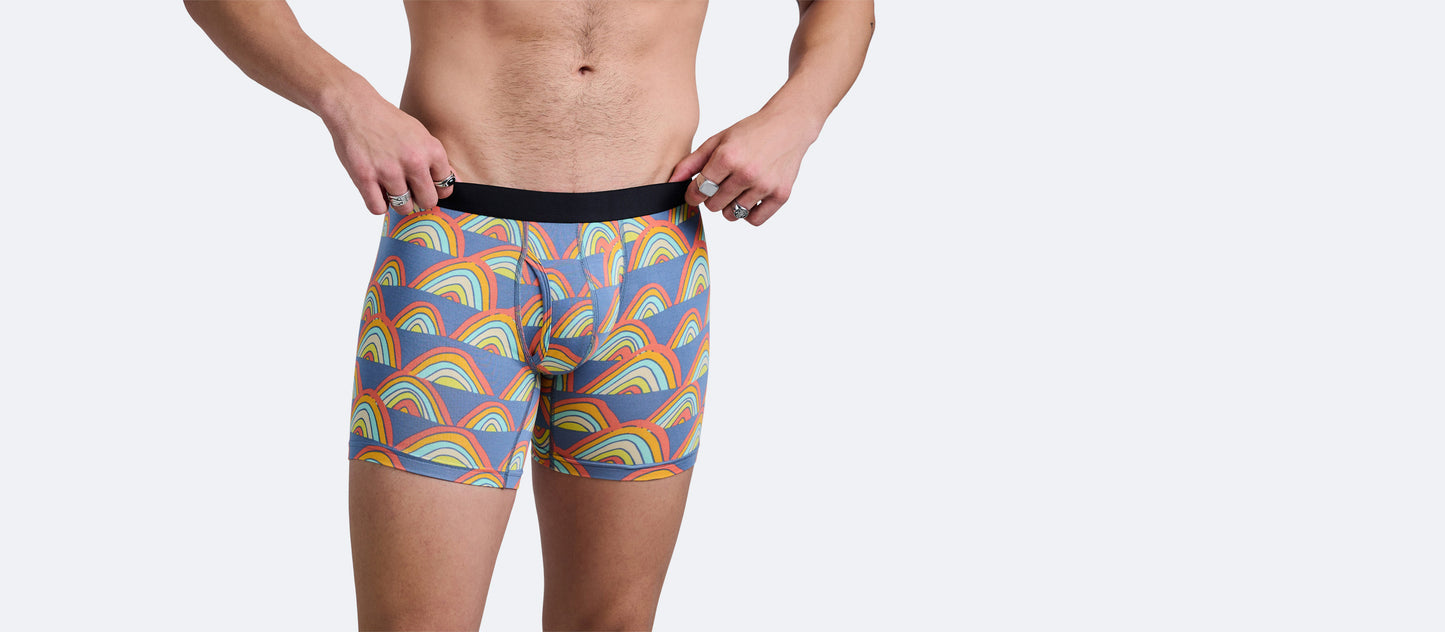 Boxer Brief w/ Fly | Retro Rainbows