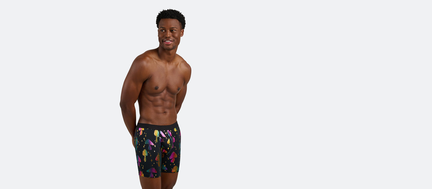 The Ball Caddy™ Boxer Brief w/ Fly | Disco Shrooms