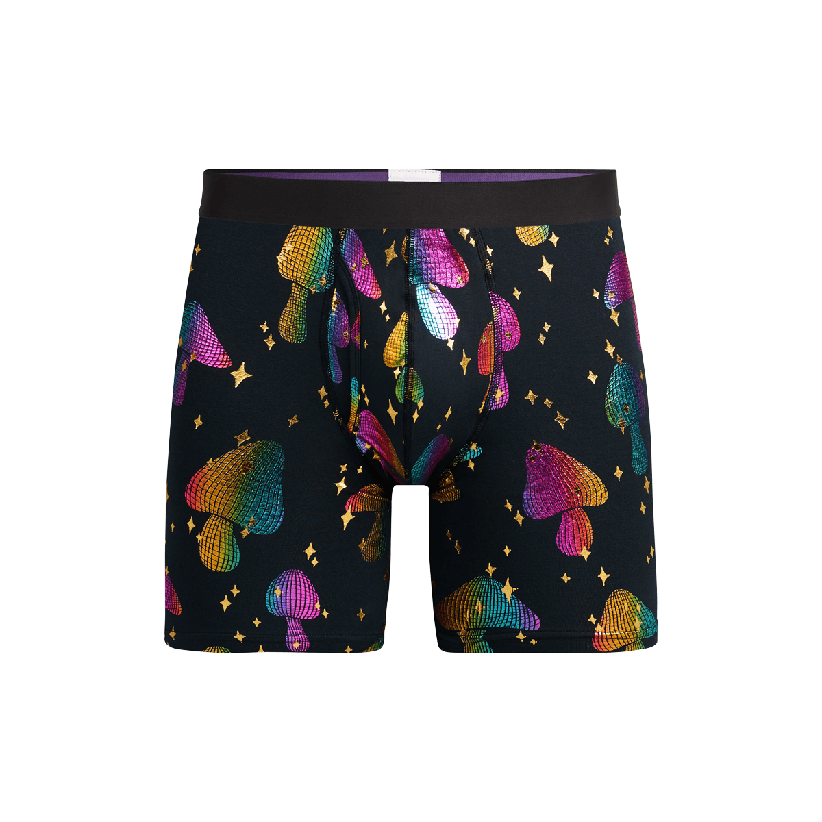 The Ball Caddy™ Boxer Brief w/ Fly | Disco Shrooms