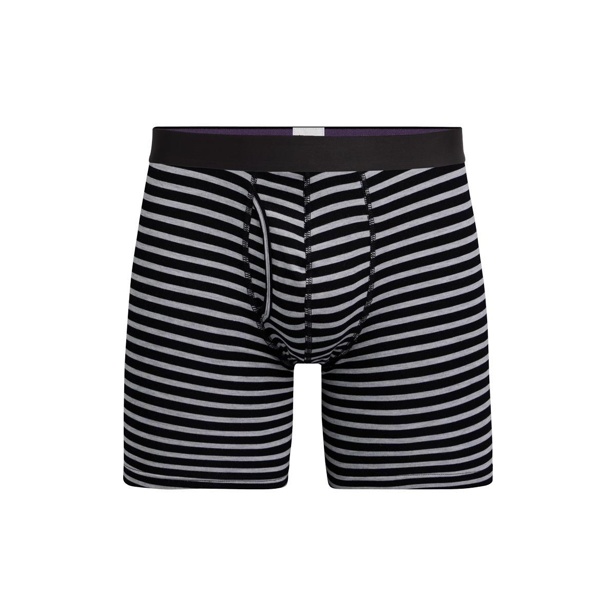 The Ball Caddy™ Boxer Brief w/ Fly | Heather Grey Stripes