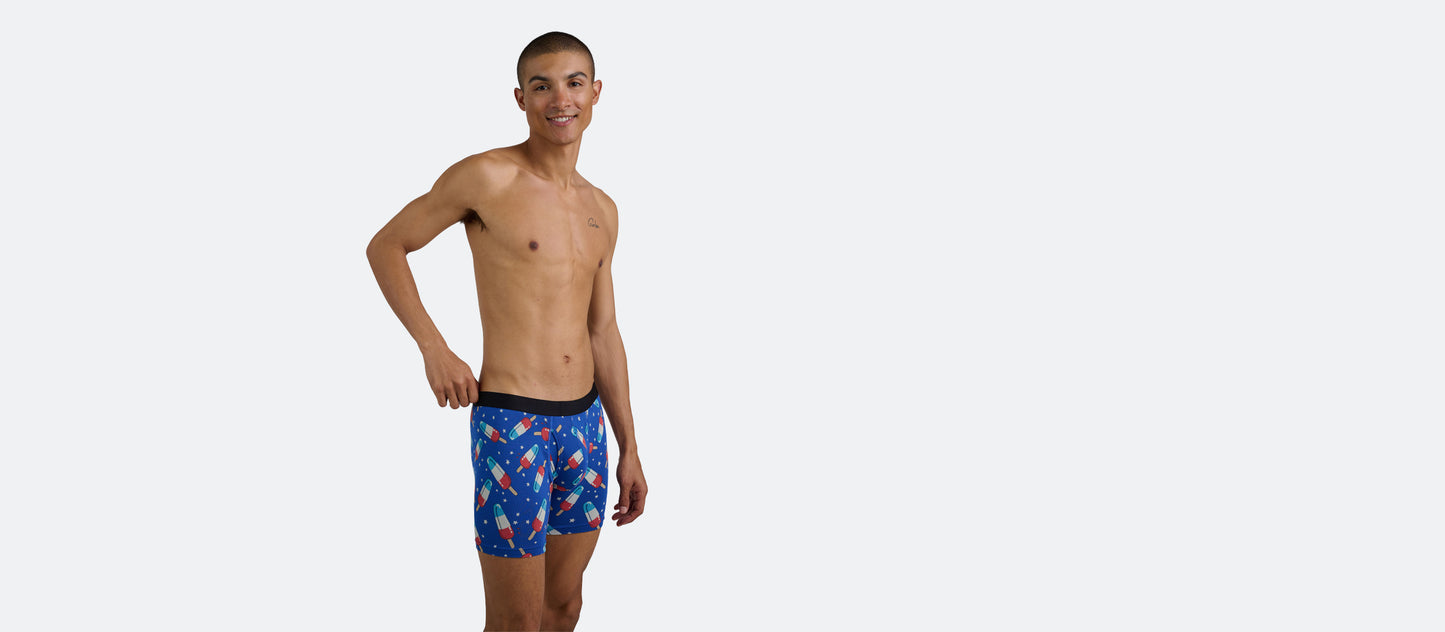 The Ball Caddy™ Boxer Brief w/ Fly | Patriotic Pops