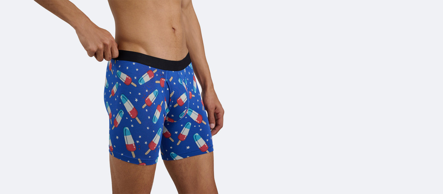 The Ball Caddy™ Boxer Brief w/ Fly | Patriotic Pops