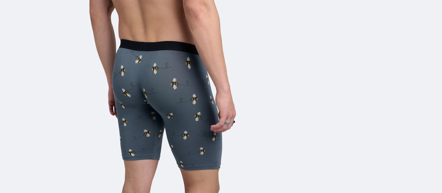 The Ball Caddy™ Long Boxer Brief w/ Fly | Let It Bee