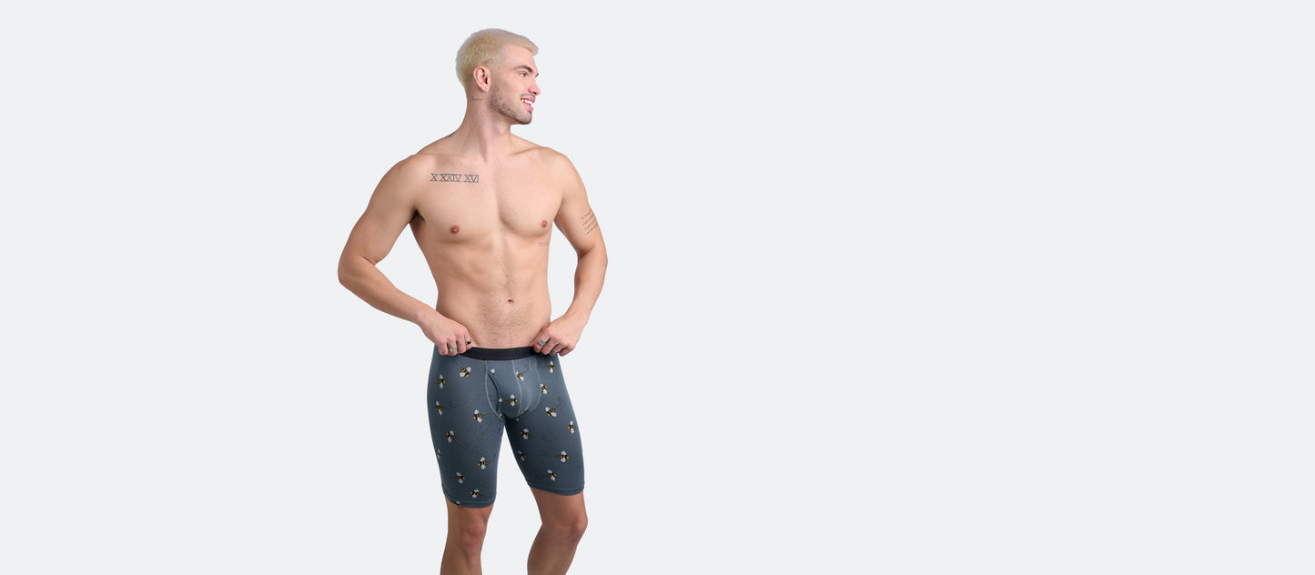 The Ball Caddy™ Long Boxer Brief w/ Fly | Let It Bee