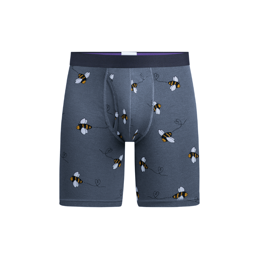 The Ball Caddy™ Long Boxer Brief w/ Fly | Let It Bee