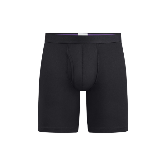 The Ball Caddy™ Long Boxer Brief w/ Fly | Black