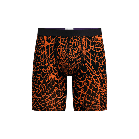 The Ball Caddy™ Long Boxer Brief w/ Fly | Caught in a Web