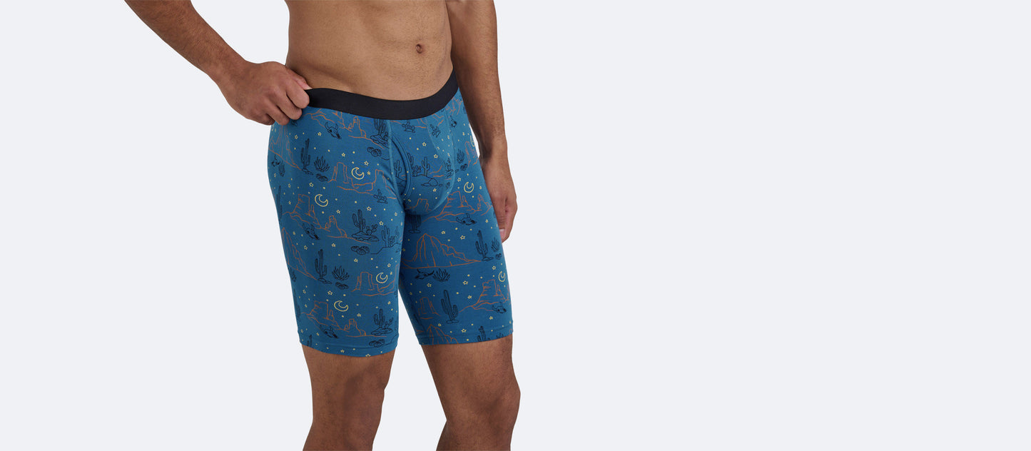 The Ball Caddy™ Long Boxer Brief w/ Fly | Desert Sky