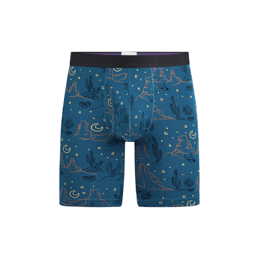 The Ball Caddy™ Long Boxer Brief w/ Fly | Desert Sky