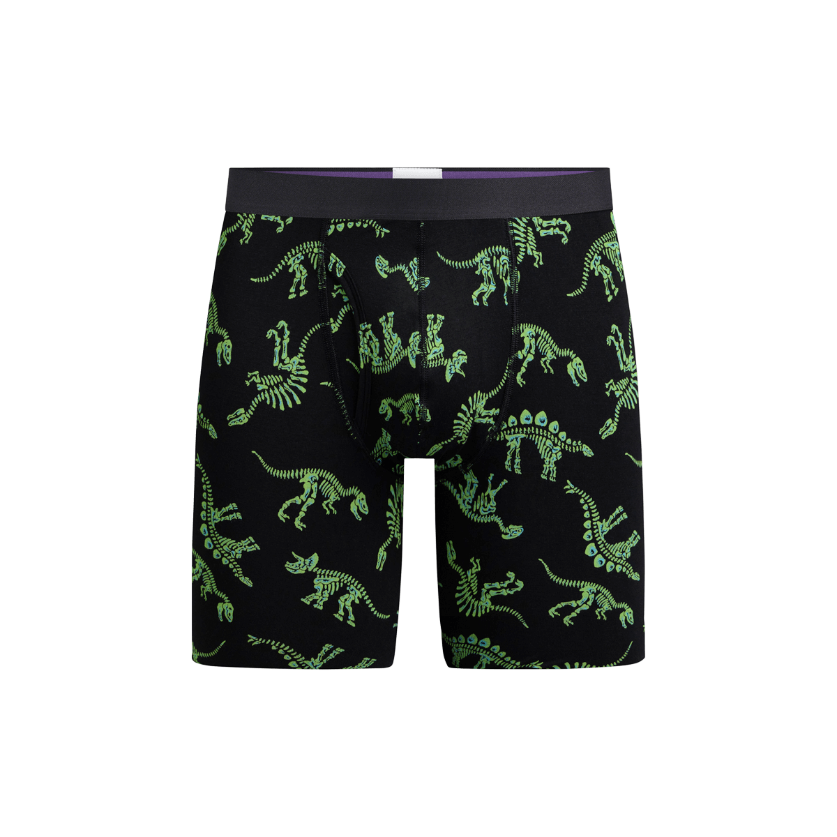 The Ball Caddy™ Long Boxer Brief w/ Fly | Electric Dino