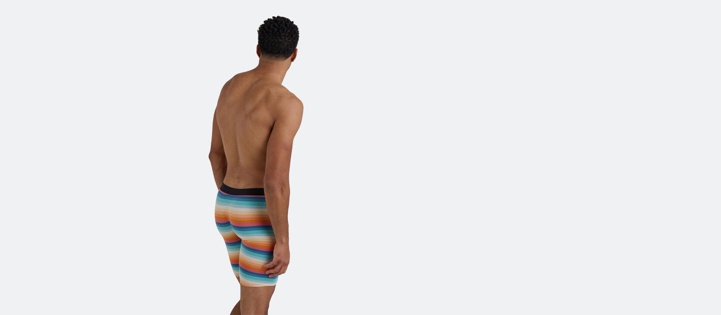 The Ball Caddy™ Long Boxer Brief w/ Fly | Pool Stripes