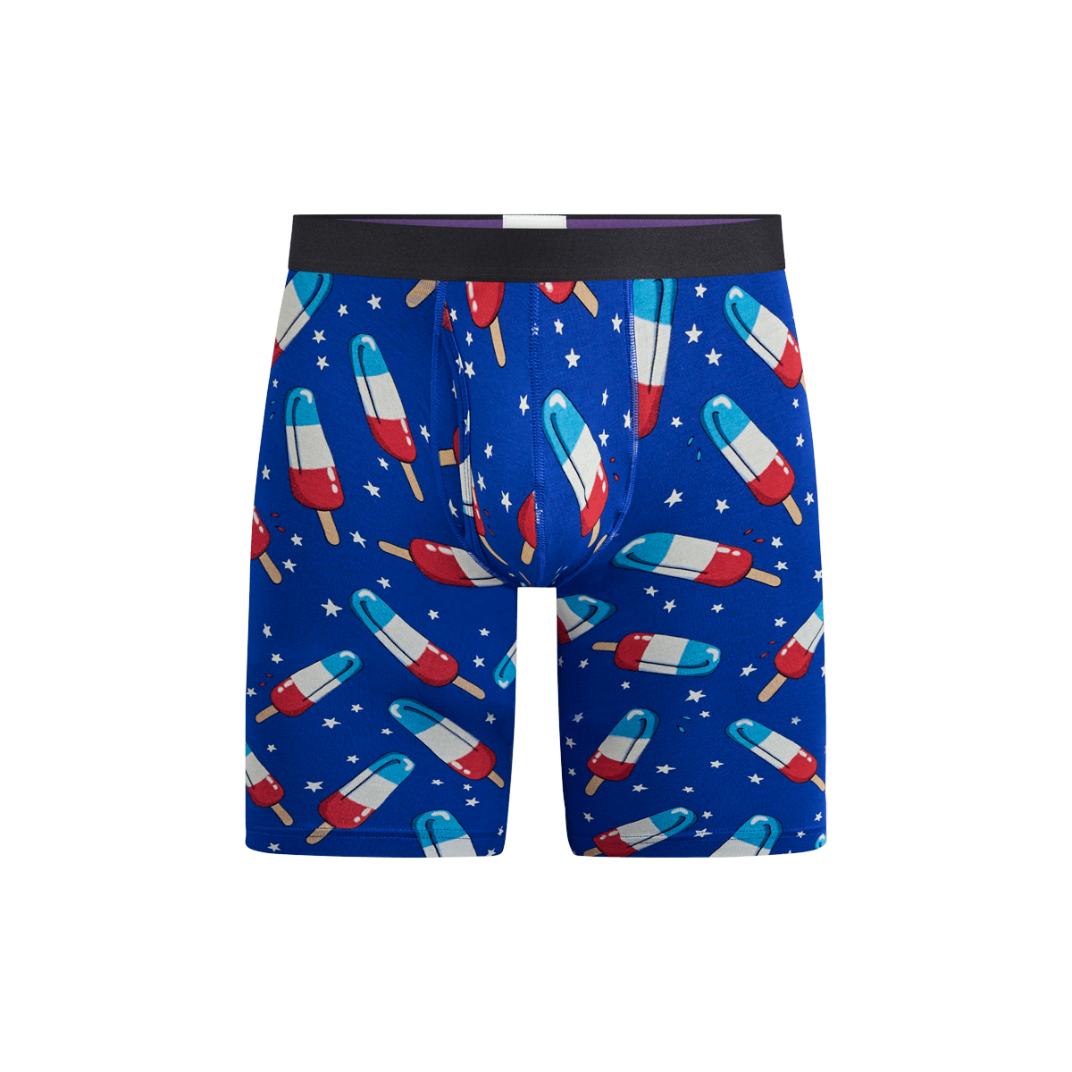 The Ball Caddy™ Long Boxer Brief w/ Fly | Patriotic Pops