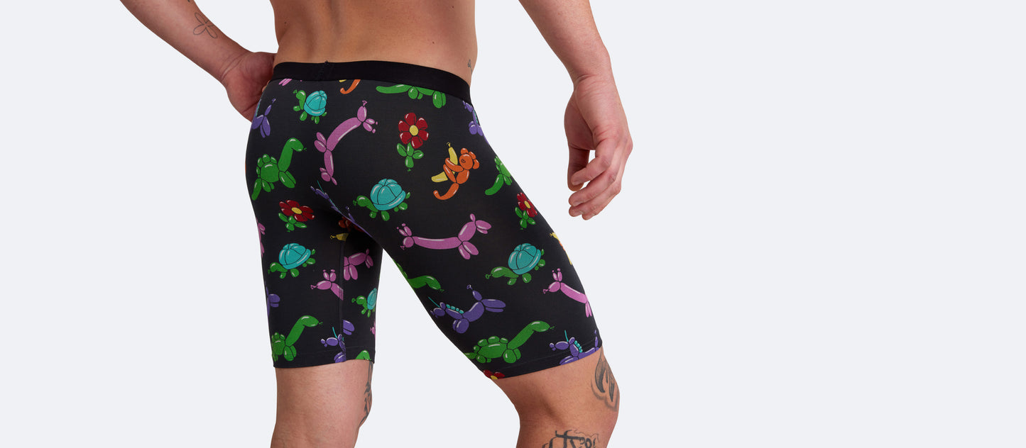 The Ball Caddy™ Long Boxer Brief w/ Fly | Party Time