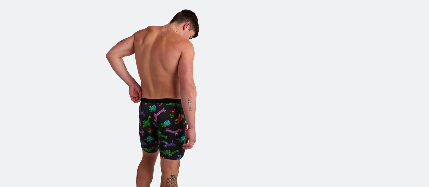 The Ball Caddy™ Long Boxer Brief w/ Fly | Party Time