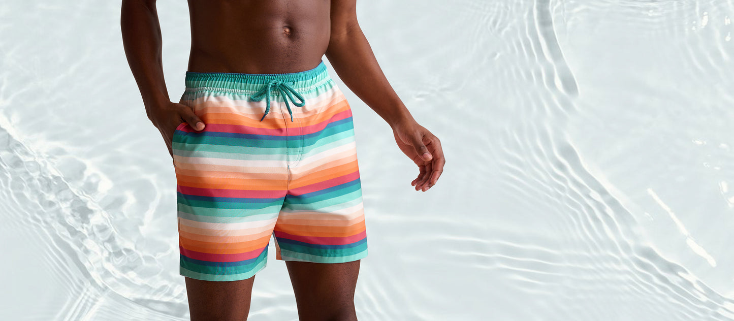 6” Active Swim Trunk | Pool Stripes