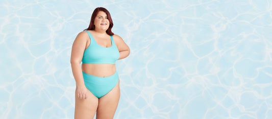 Swim High-Waist Cheeky Bikini Bottom 1.0 | Scuba Blue