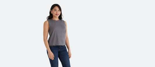 Women's Daily Sleeveless Tee | Smooth Slate