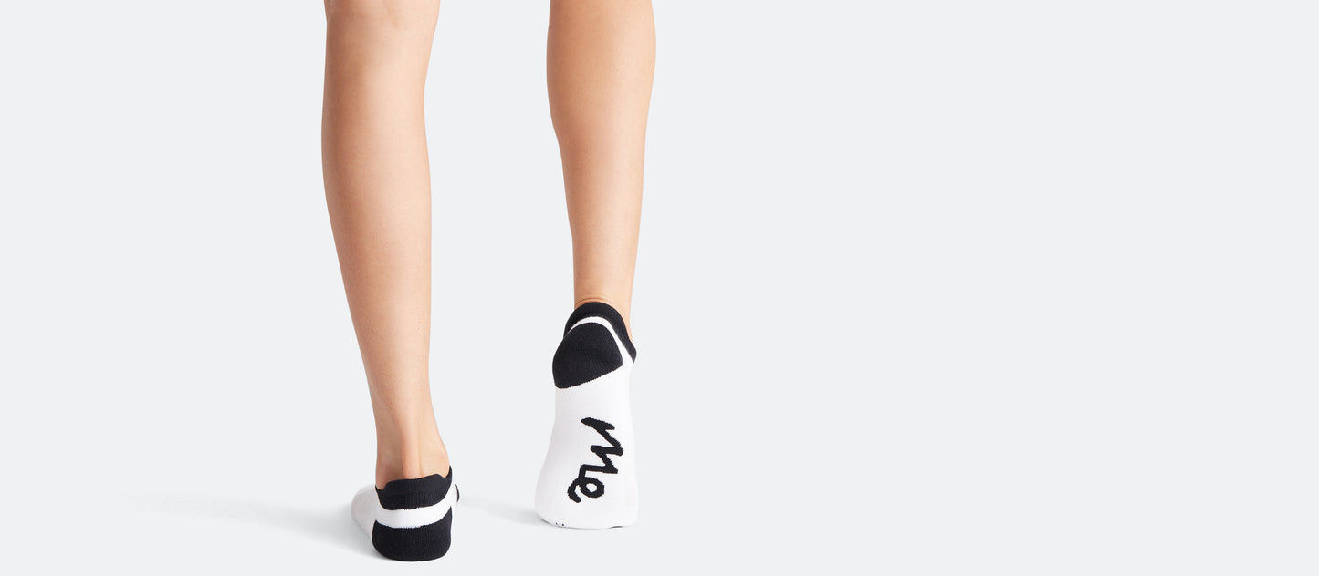 Ankle Sock | White & Black