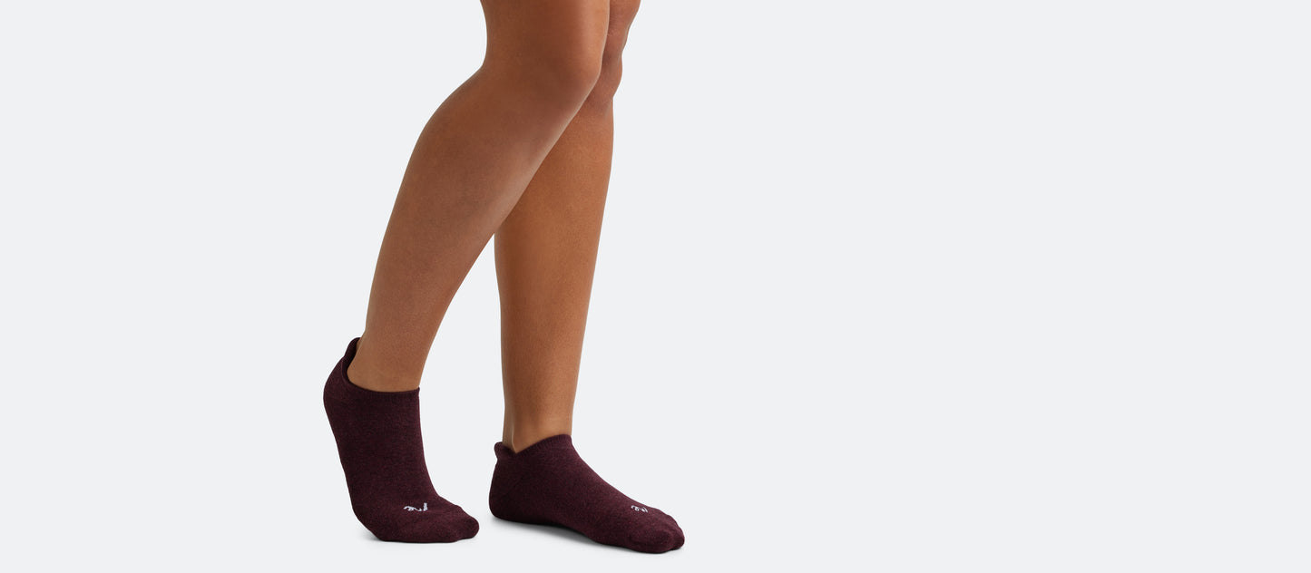 Ankle Sock | Heather Wine