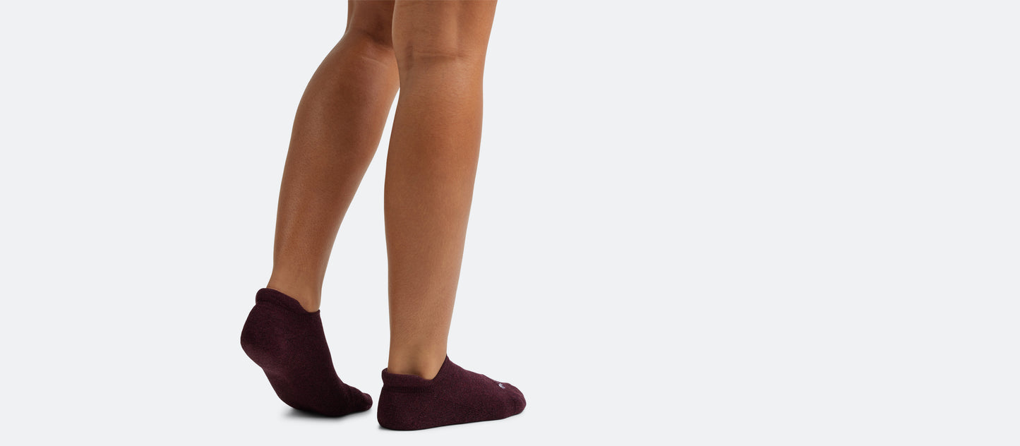 Ankle Sock | Heather Wine