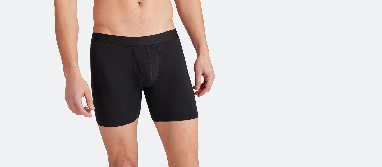 Boxer Brief w/ Fly | Black