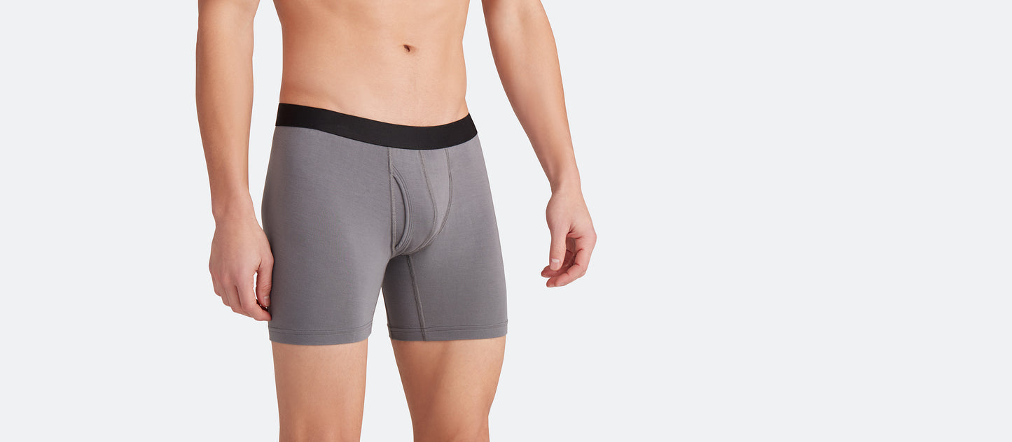 Boxer Brief w/ Fly | Grey