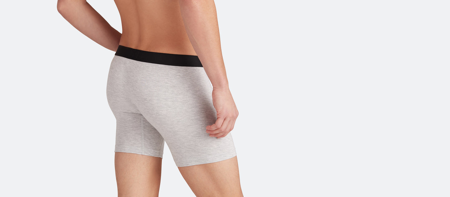 Boxer Brief w/ Fly | Heather Grey