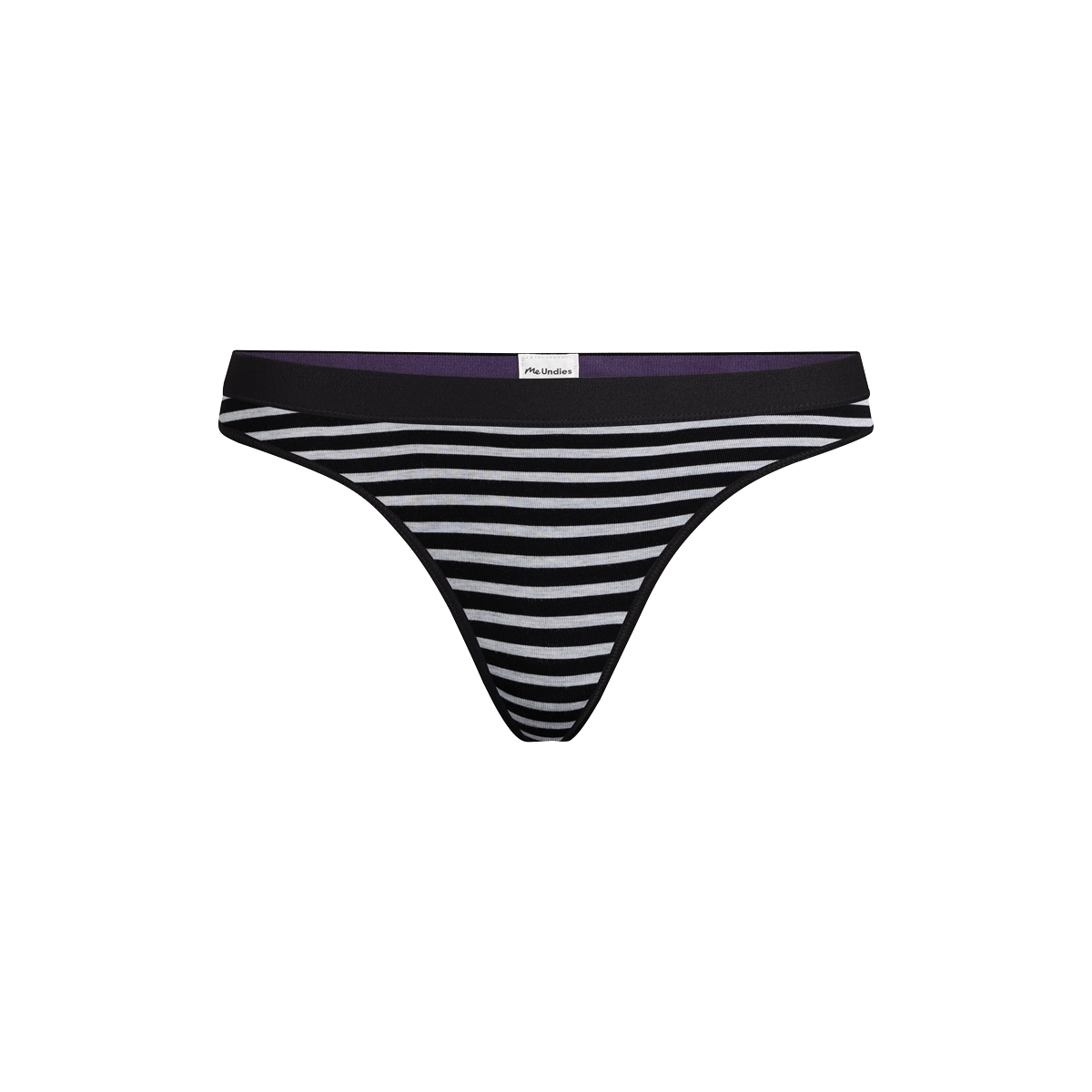 Thong | Heather Grey Stripes