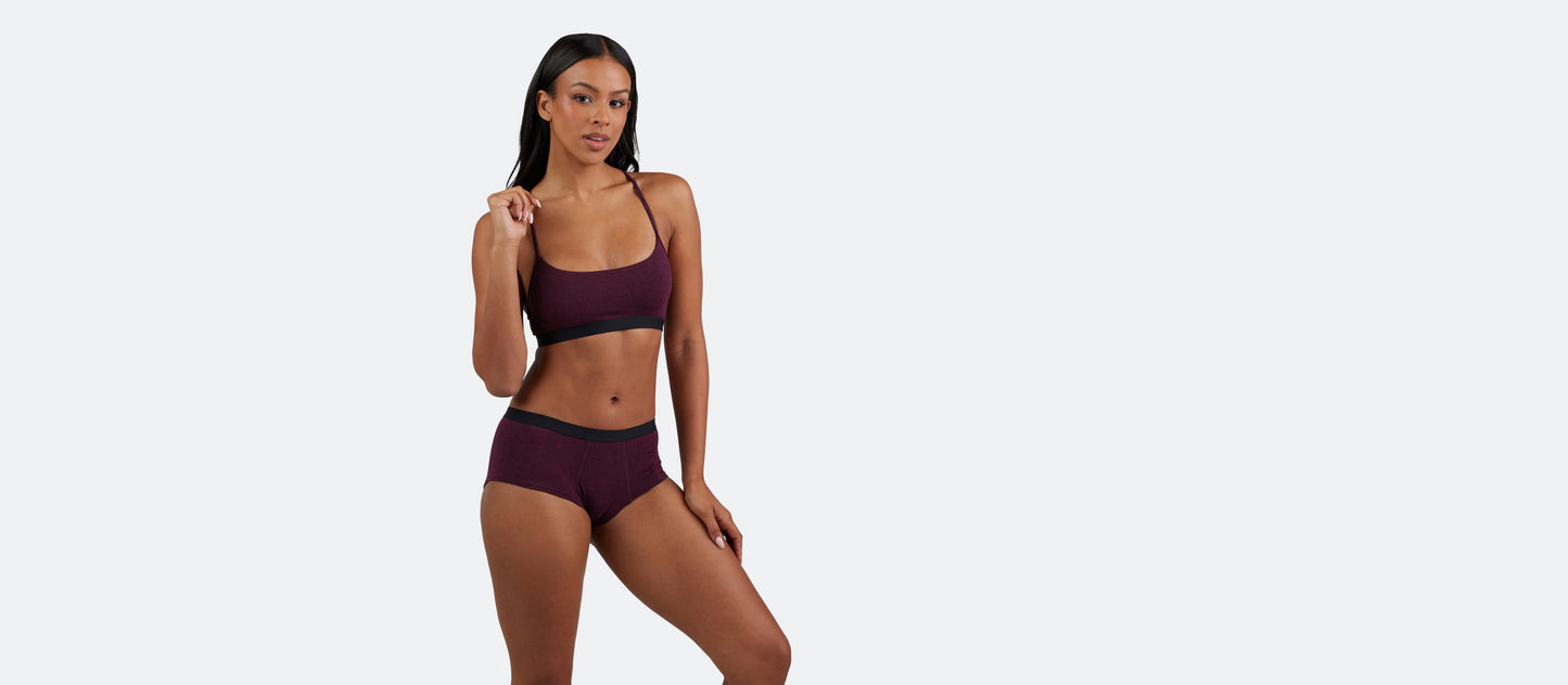 T-Back Bralette | Heather Wine