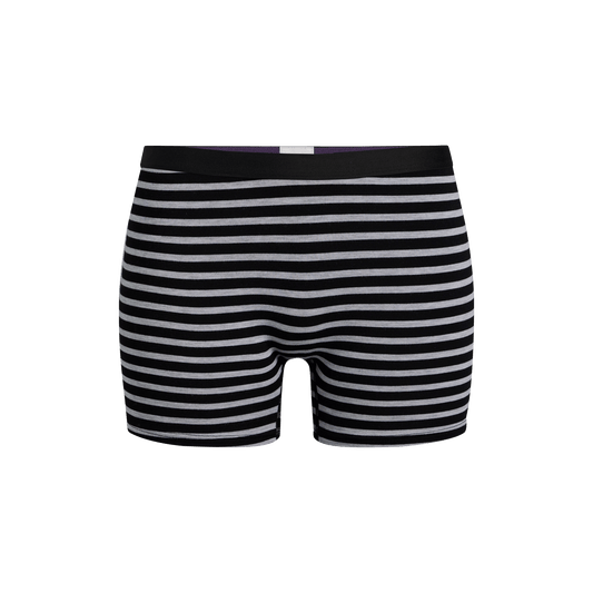 Boyshort | Heather Grey Stripes