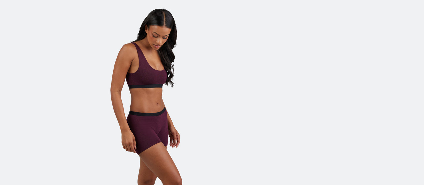 U-Back Bralette | Heather Wine