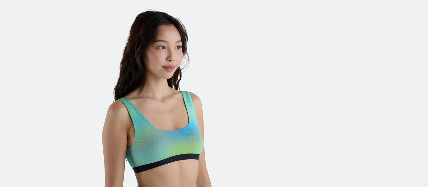 U-Back Bralette | Airbrush Green