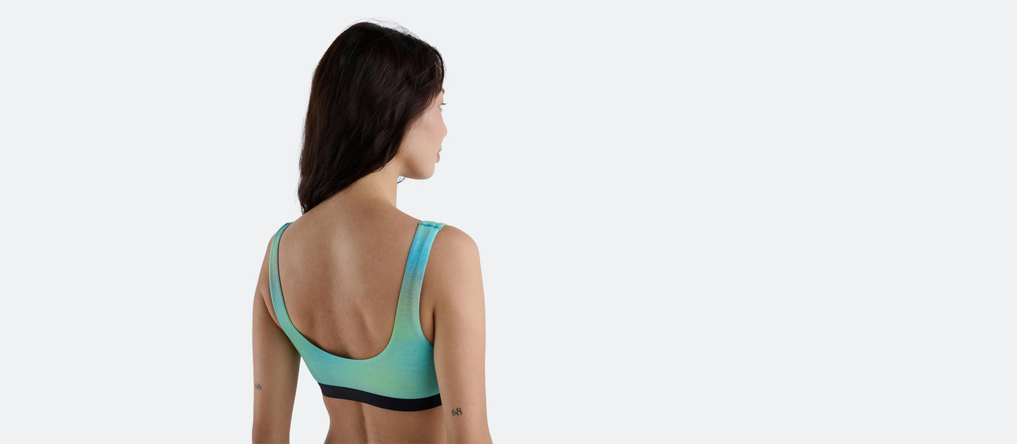 U-Back Bralette | Airbrush Green