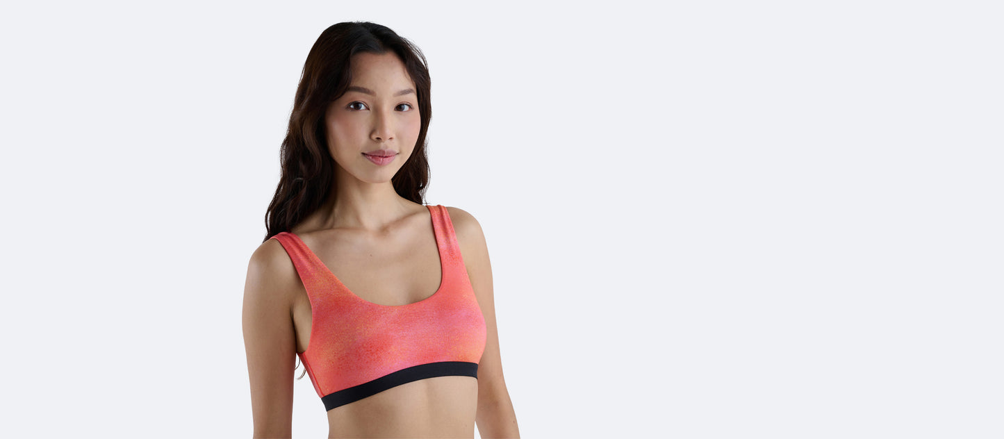 U-Back Bralette | Airbrush Orange