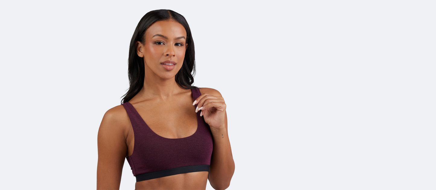 U-Back Bralette | Heather Wine