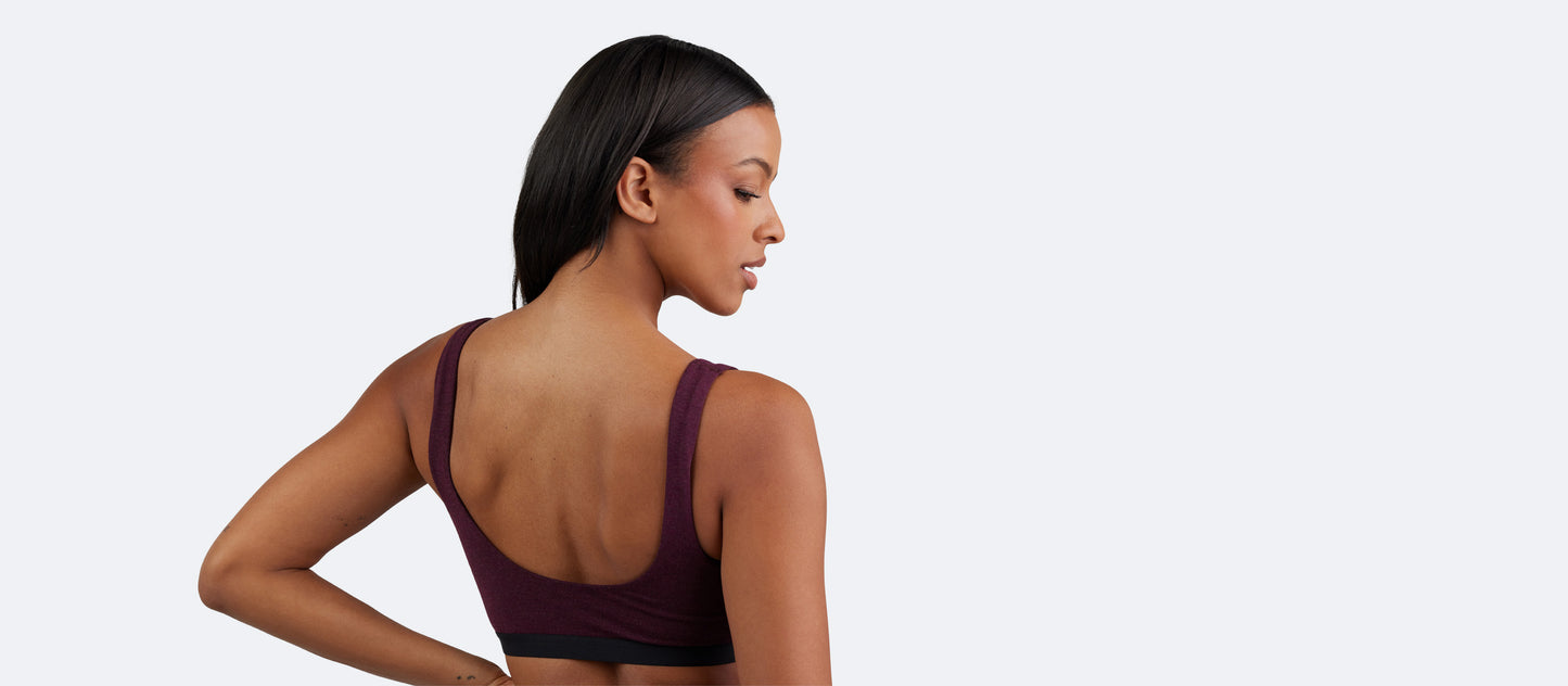 U-Back Bralette | Heather Wine