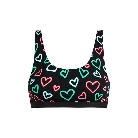 U-Back Bralette | Electric Hearts