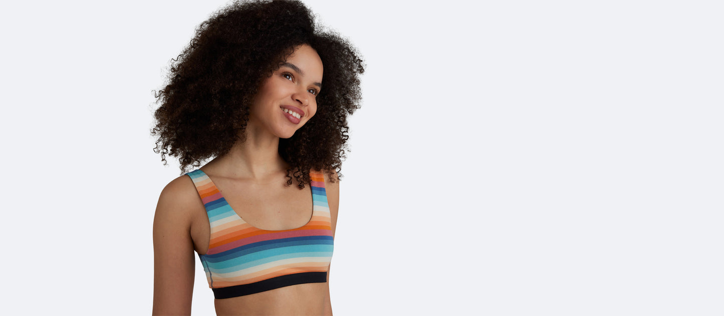 U-Back Bralette | Pool Stripes