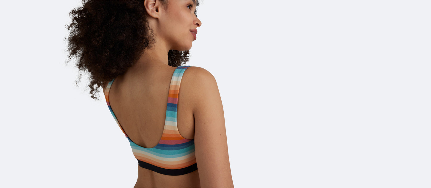 U-Back Bralette | Pool Stripes