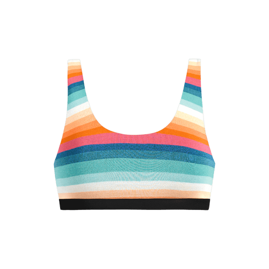 U-Back Bralette | Pool Stripes