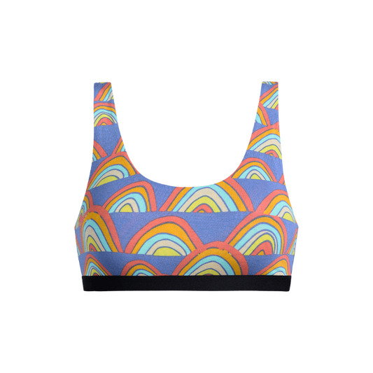 U-Back Bralette | Retro Rainbows