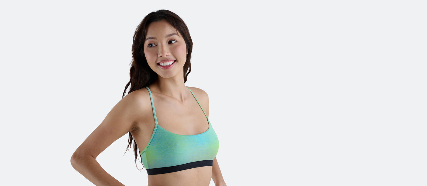 T-Back Bralette | Airbrush Green